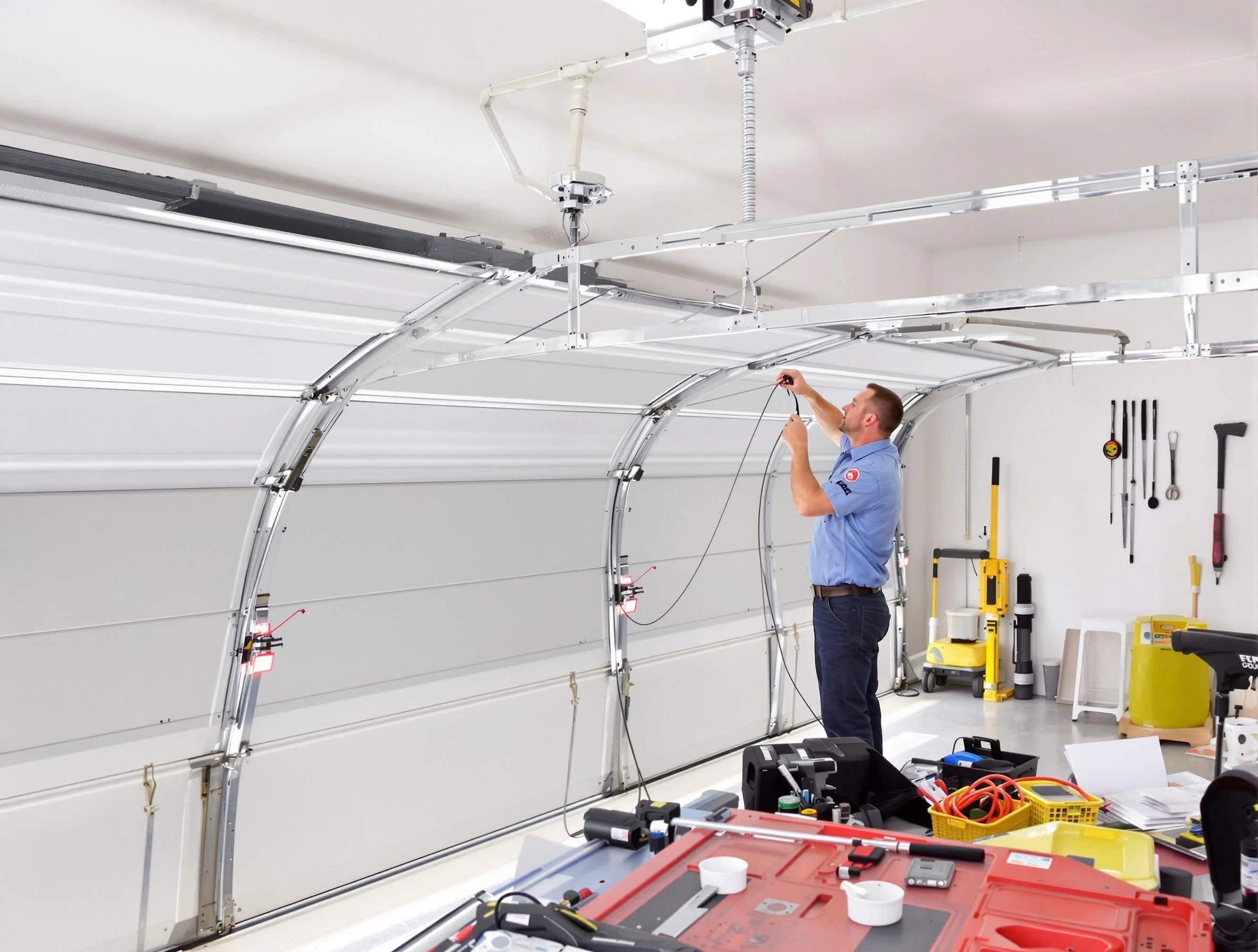 Garage door cable repair service by Del City Garage Door Repair in Del City