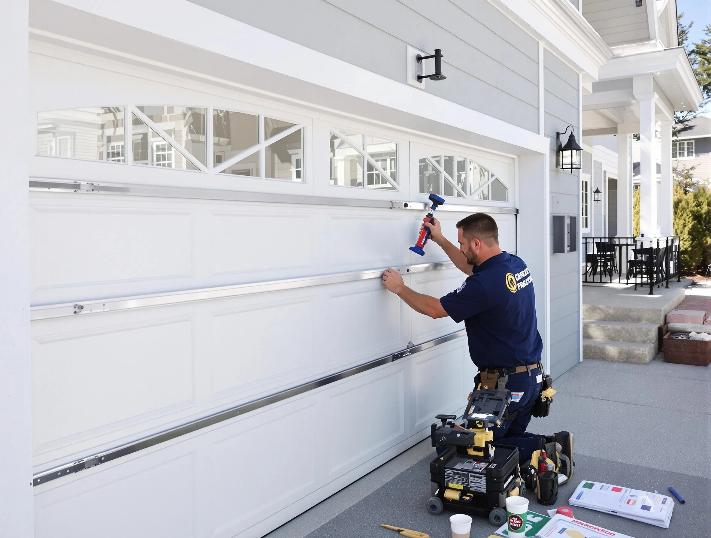 Professional garage door installation by Del City Garage Door Repair in Del City