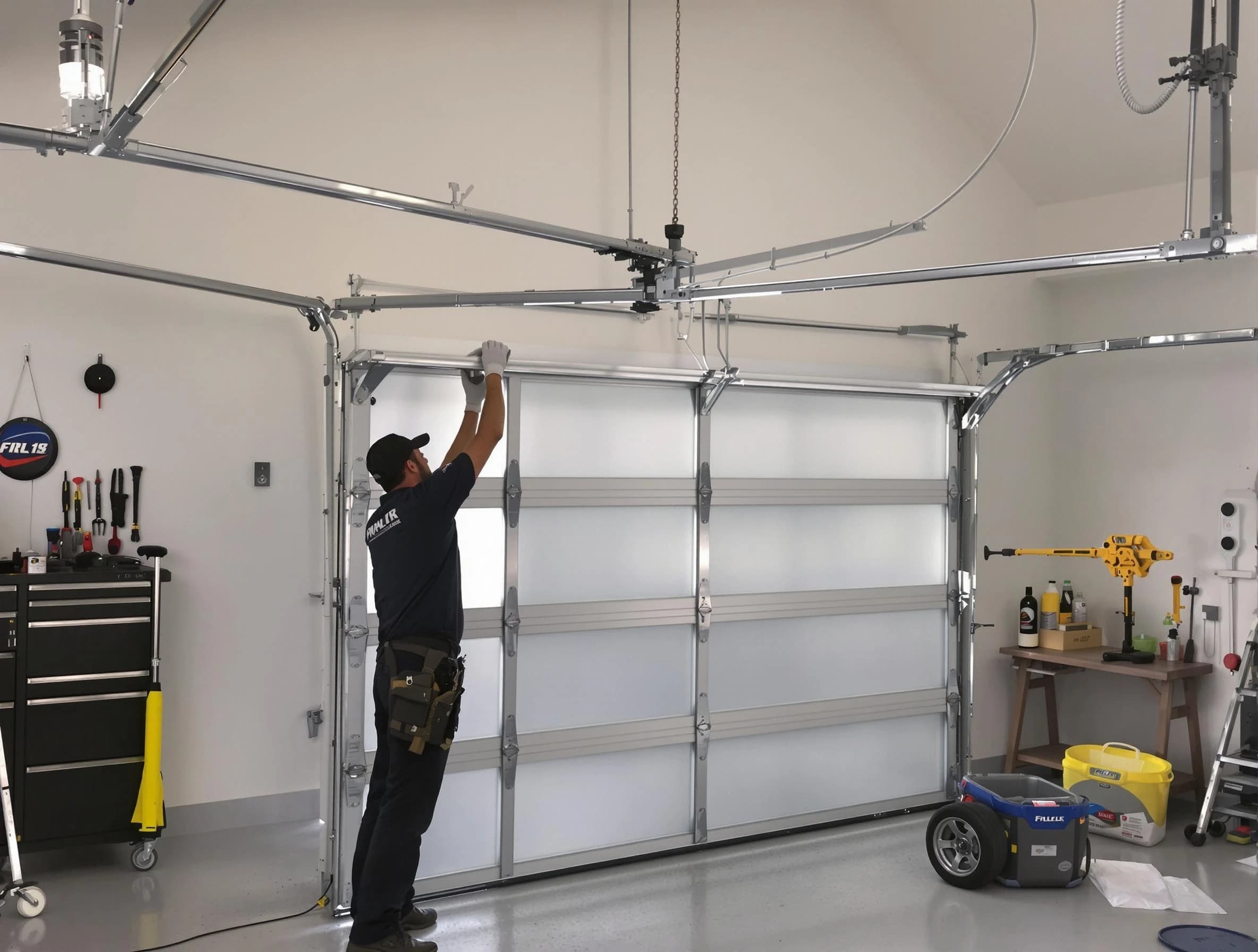 Del City Garage Door Repair certified team performing precision garage door installation in Del City