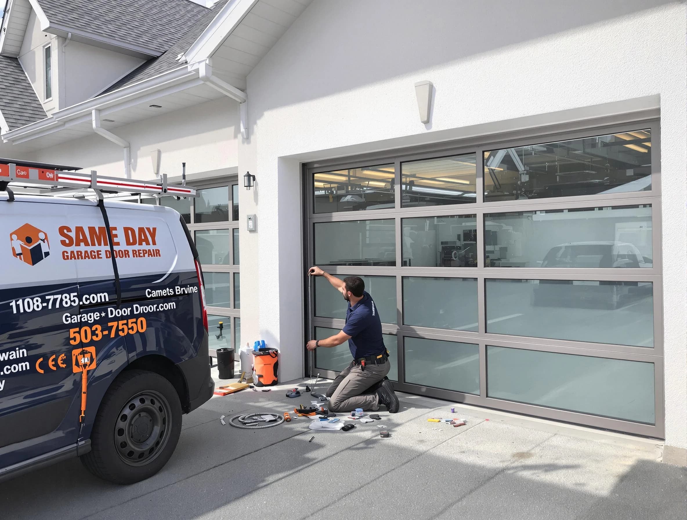 Same-day garage door repair service by Del City Garage Door Repair in Del City