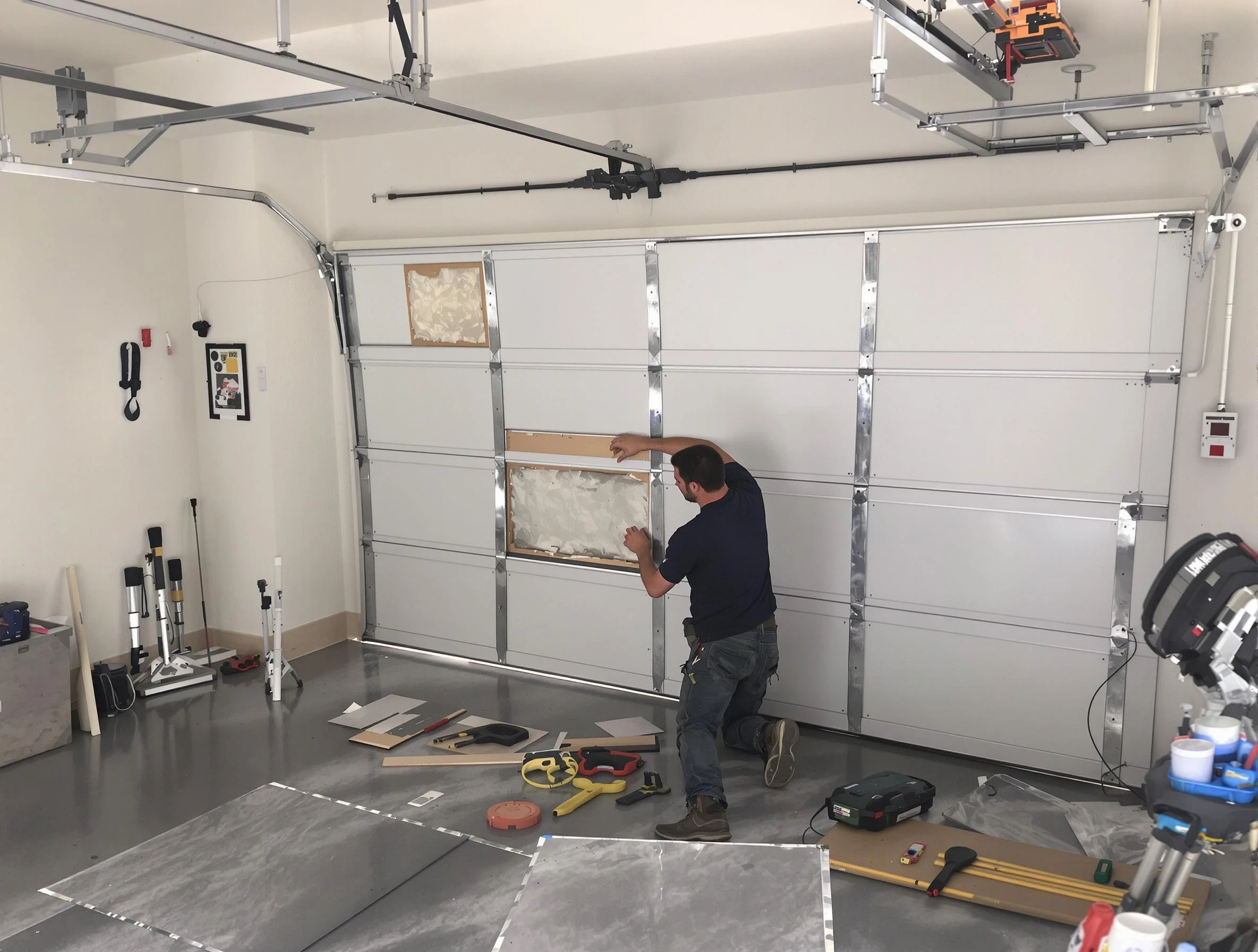 Garage Door Panel Repair in Del City
