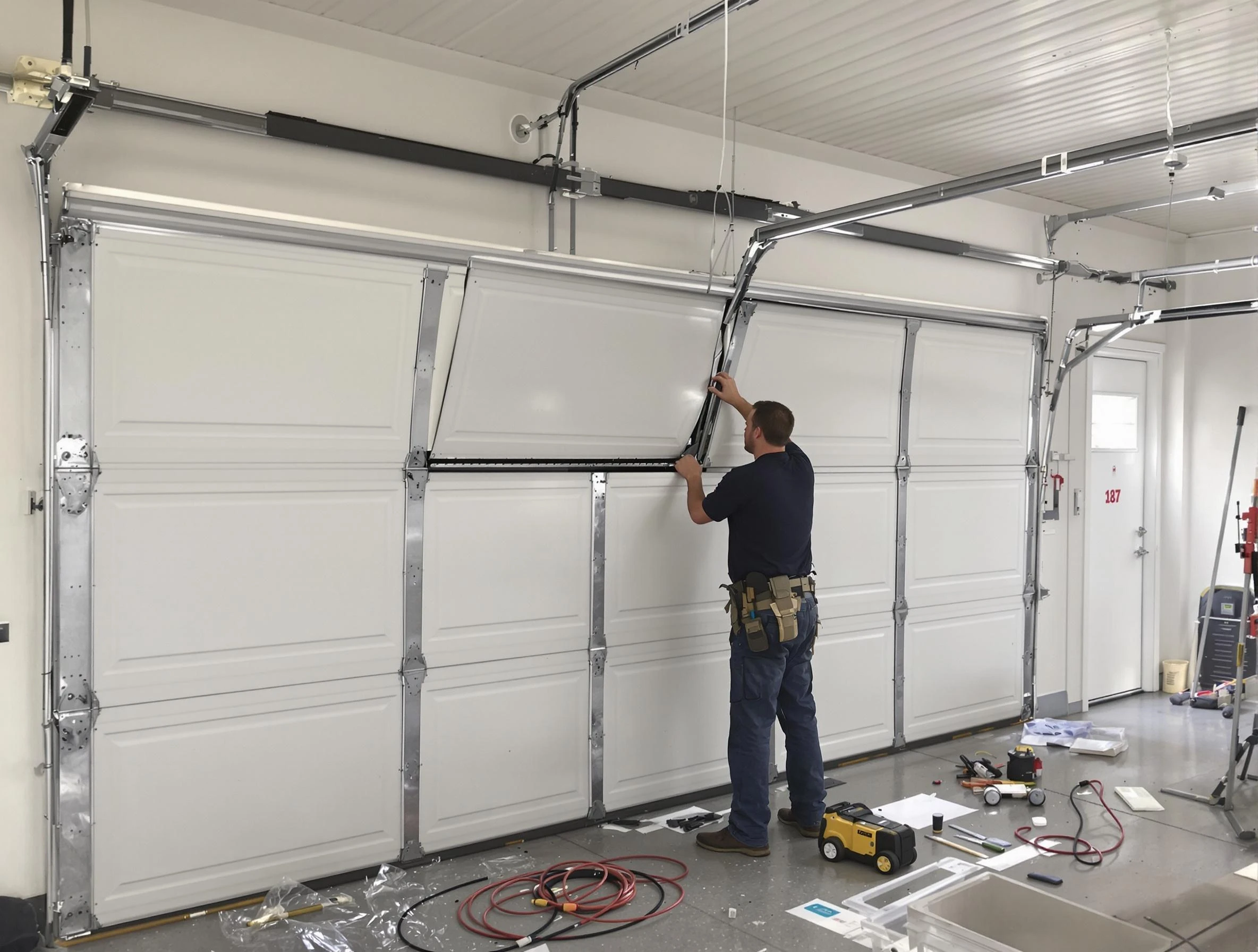 Garage Door Section Replacement in Del City
