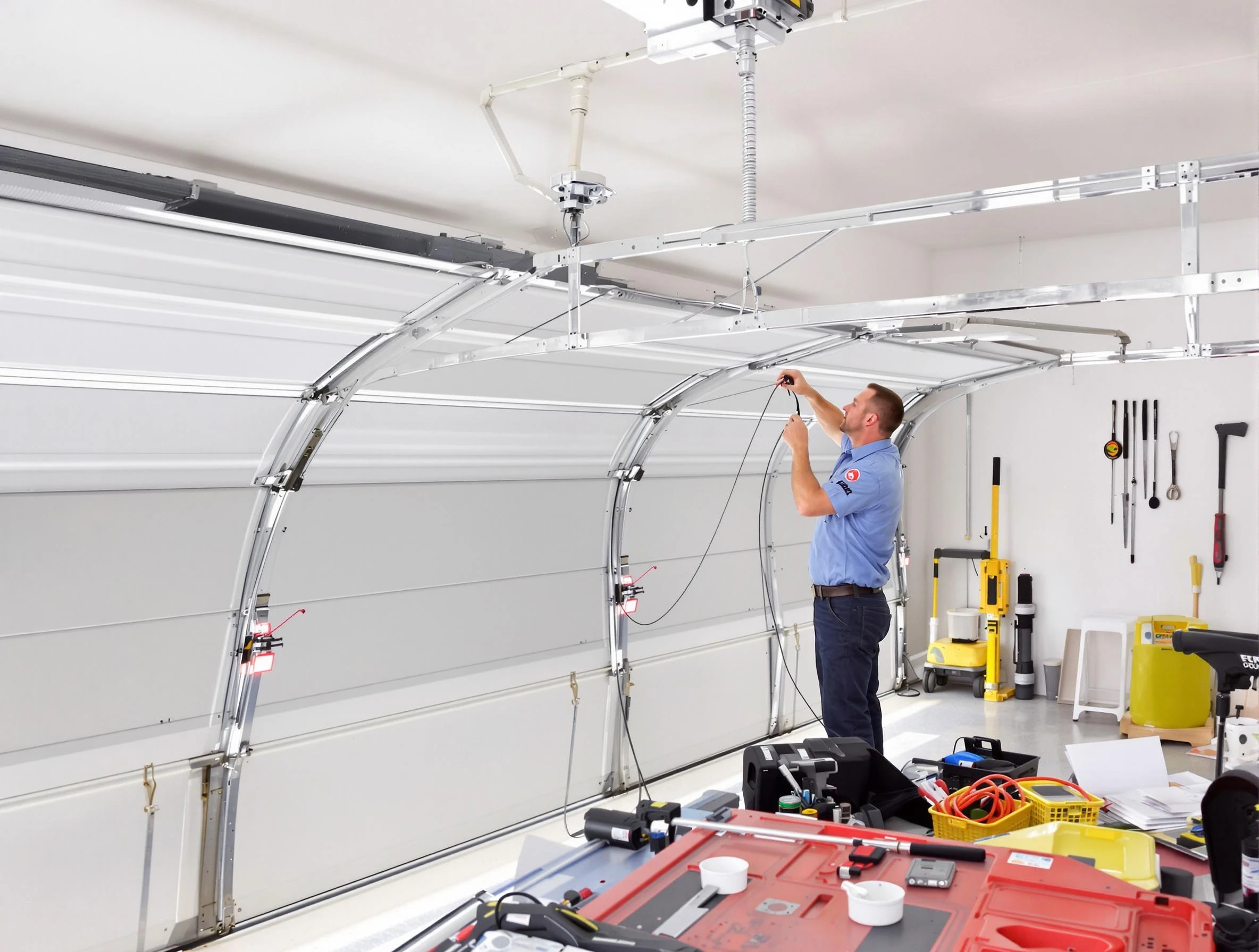 Garage door cable repair service by Del City Garage Door Repair in Del City