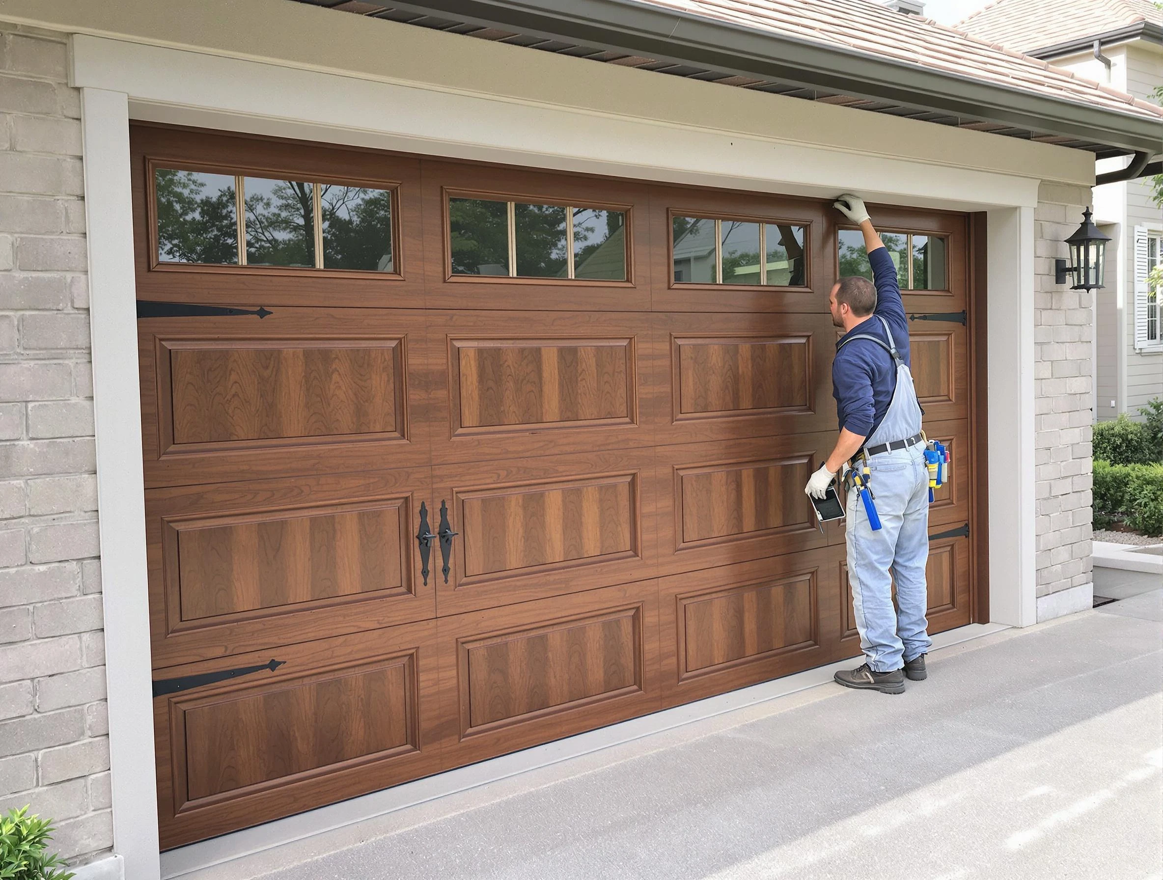 Custom garage door showcase by Del City Garage Door Repair in Del City