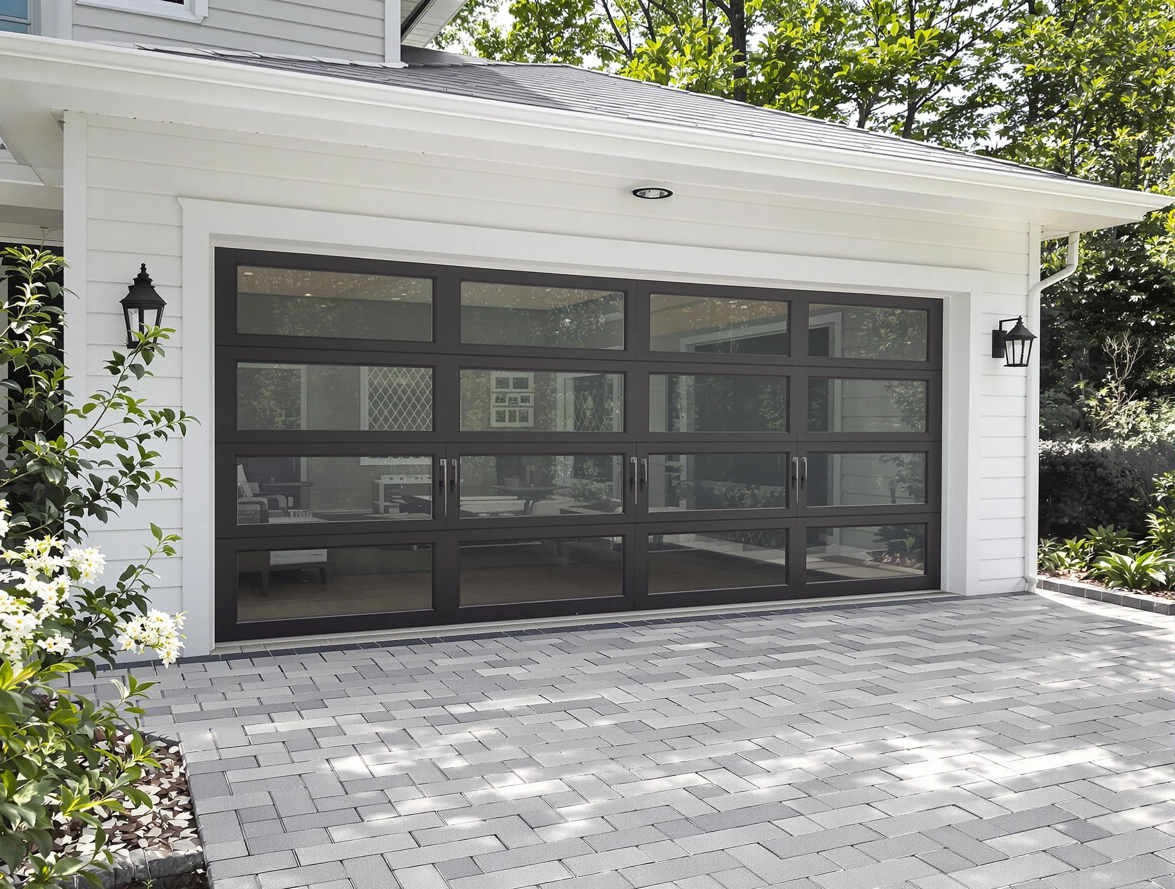 Del City Garage Door Repair design specialist presenting custom garage door options to Del City homeowner