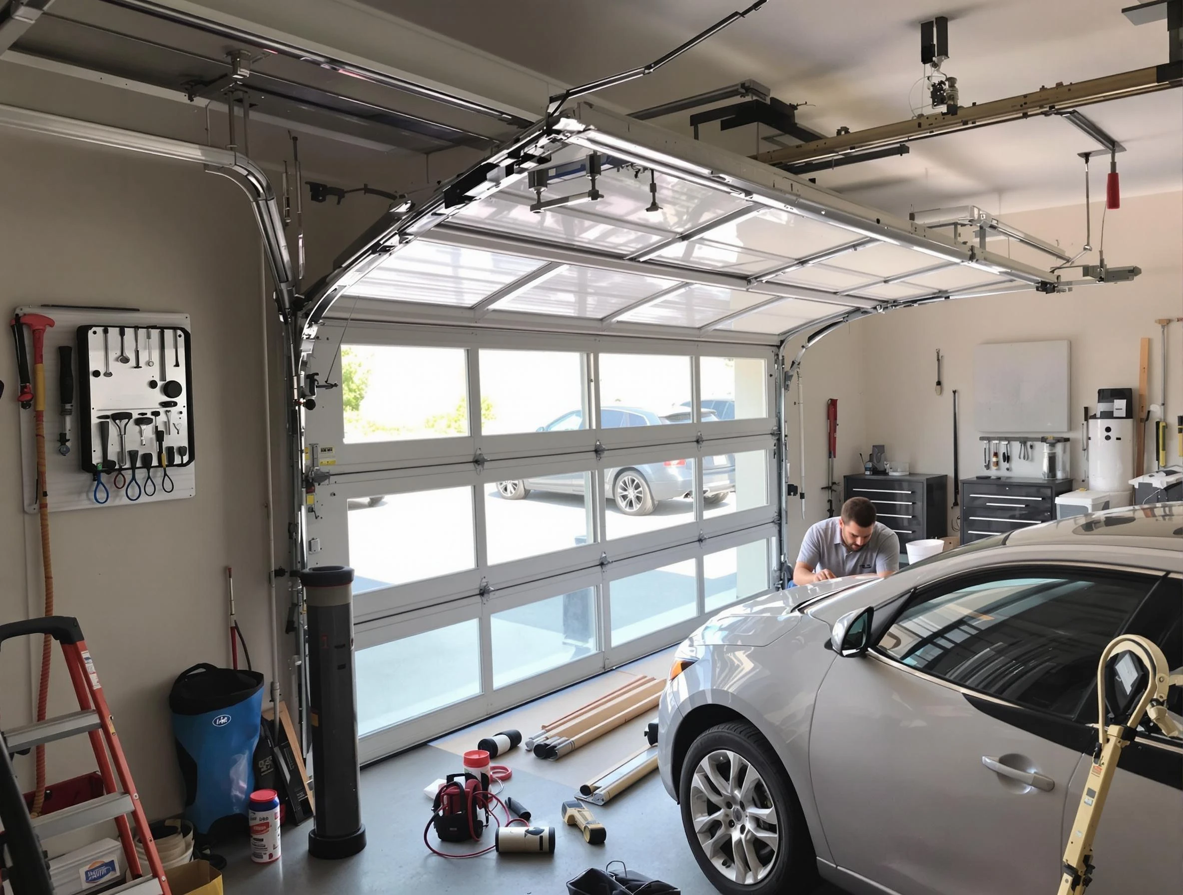 Garage door noise reduction service by Del City Garage Door Repair in Del City