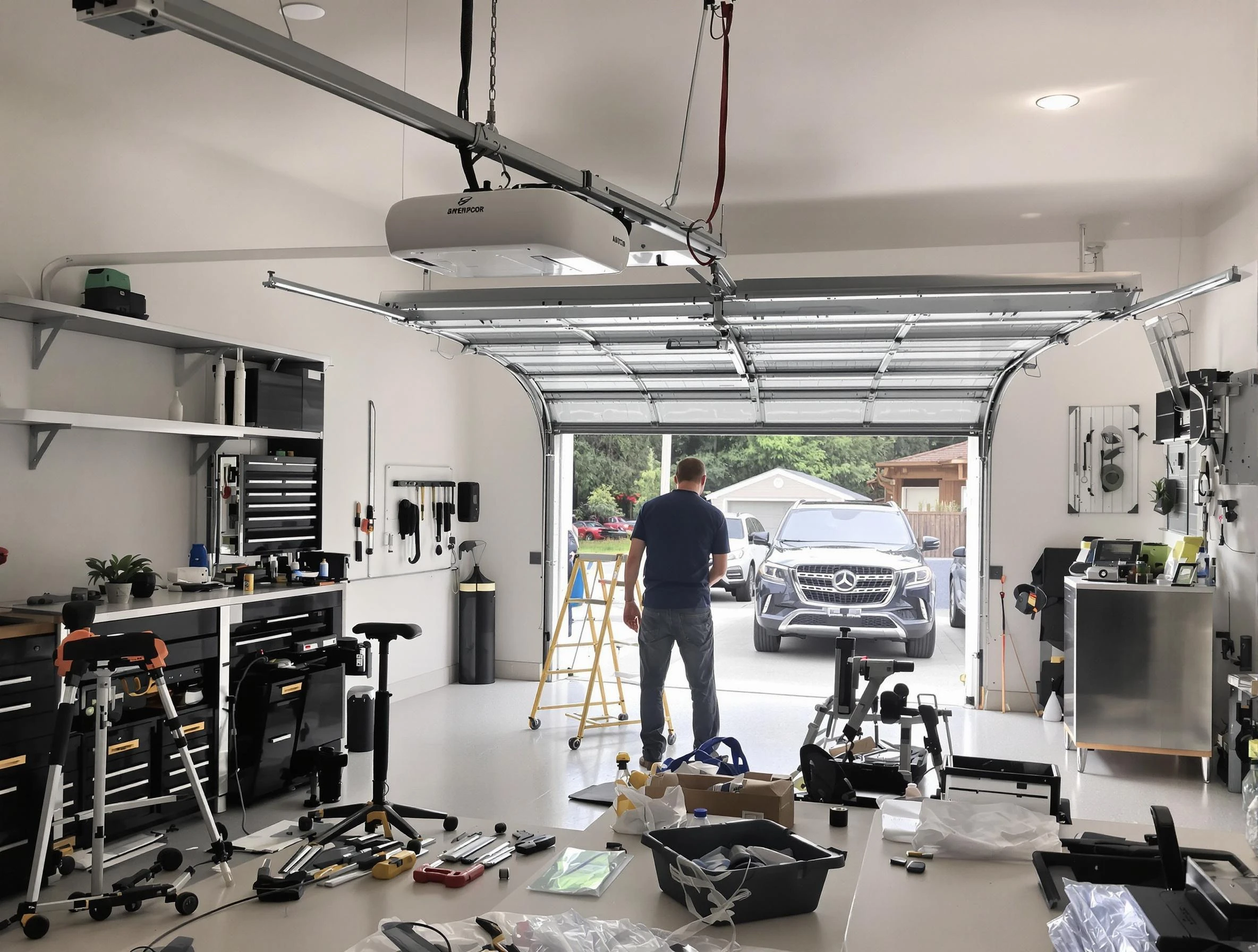 Garage door opener installation by Del City Garage Door Repair in Del City