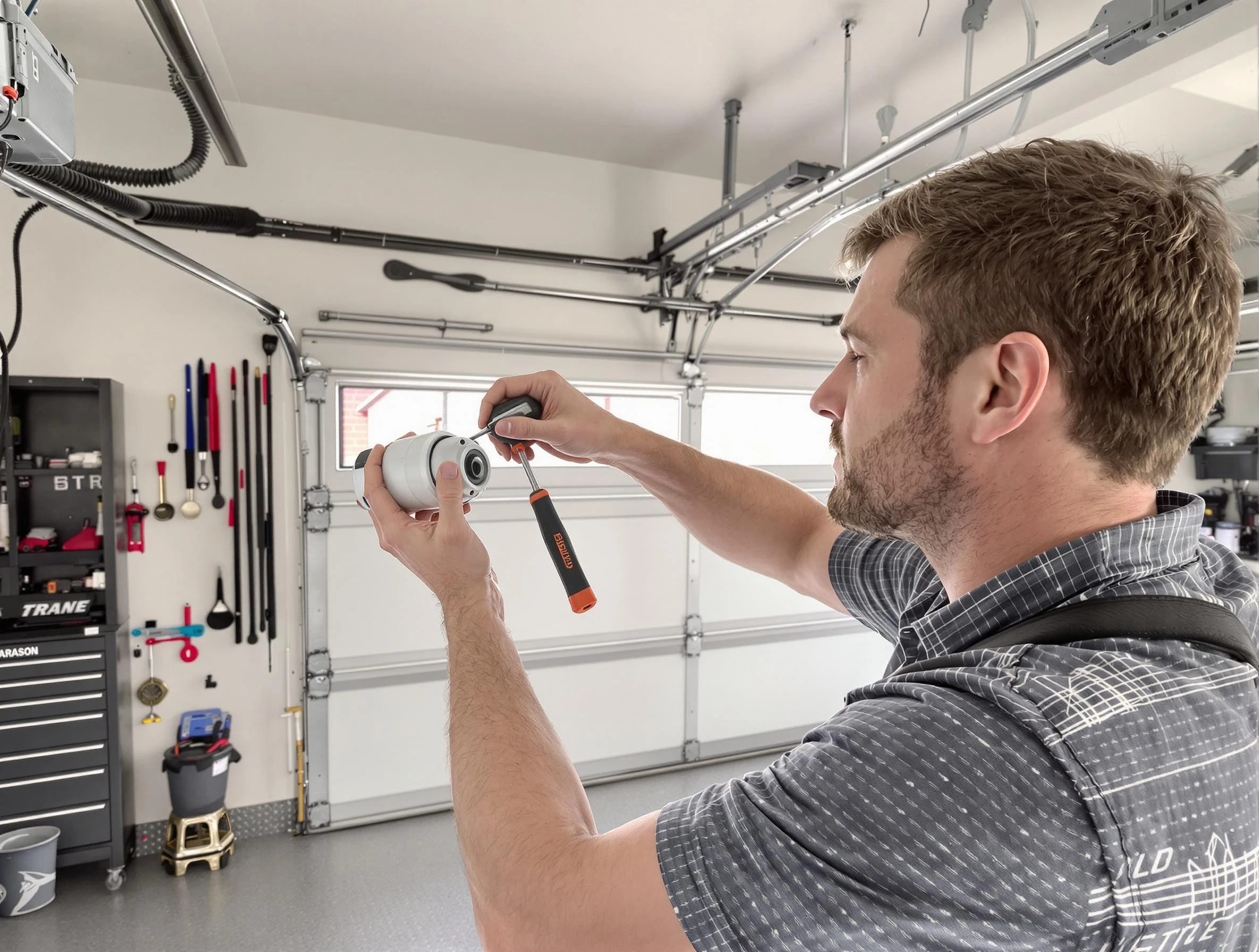 Garage door opener repair service by Del City Garage Door Repair in Del City